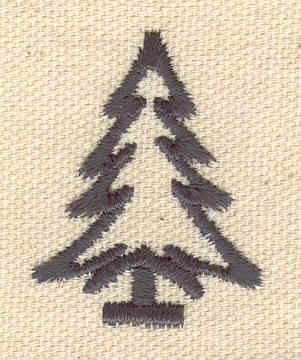 Embroidery Design: Christmas tree 1.16w X 1.51h