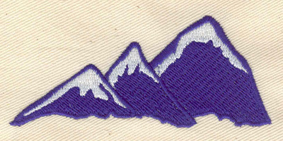 Embroidery Design: Mountains 3.32w X 1.43h