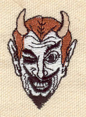 Embroidery Design: Devil A 1.19w X 1.71h