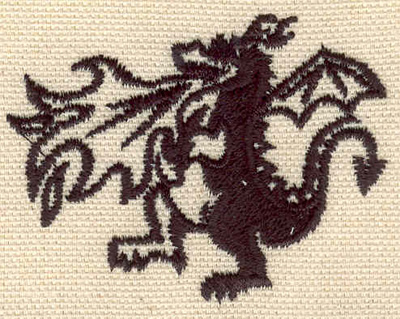 Embroidery Design: Fire breathing dragon 2.36w X 1.81h