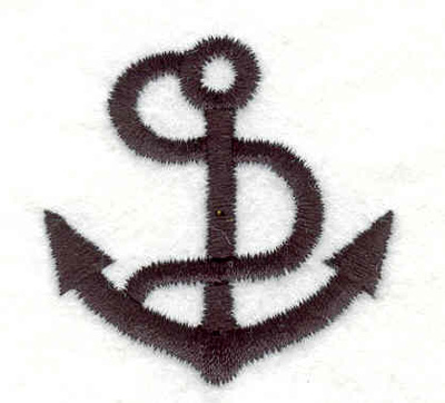 Embroidery Design: Anchor with rope K 1.65"w X 1.69"h