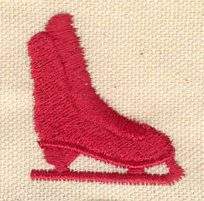 Embroidery Design: Red Skate1.55"Hx1.44"W