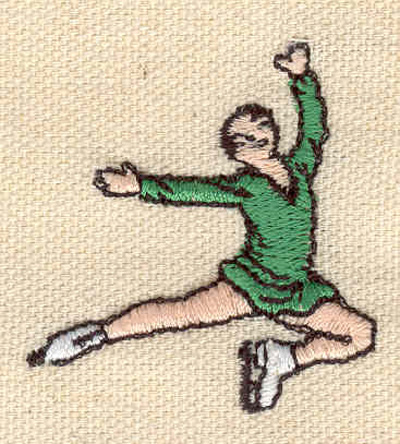 Embroidery Design: Figure Skater D 1.61w X 1.73h