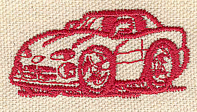 Embroidery Design: Car 2.04w X 1.00h