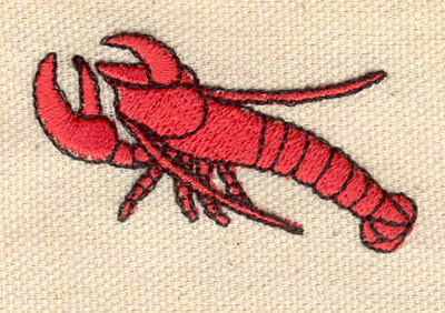 Embroidery Design: Lobster F 1.94w X 1.17h