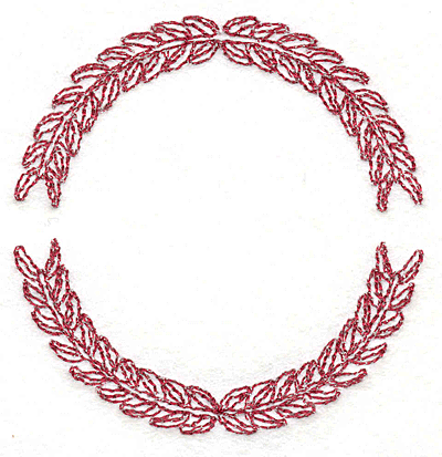 Embroidery Design: Wreath 6 3.02" X 2.96"