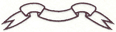 Embroidery Design: Banner 21.09" x 4.33"