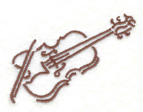 Embroidery Design: Violin 1.68" X 2.33"