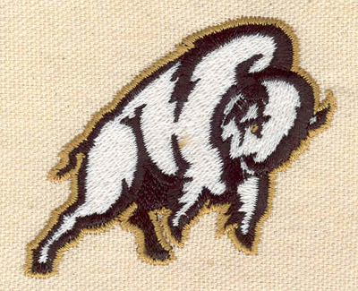 Embroidery Design: Bison 2.58w X 2.11h