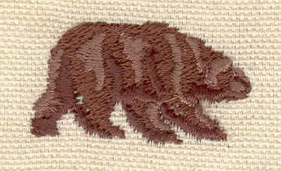 Embroidery Design: Bear D 1.42w X 0.82h