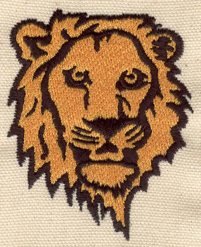 Embroidery Design: Lion head 2.36w X 3.01h