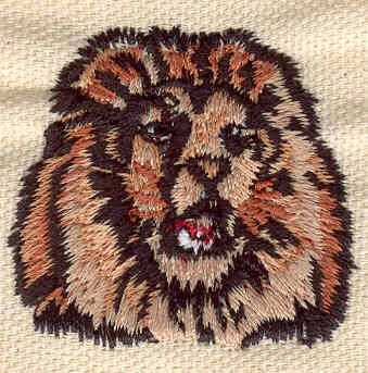 Embroidery Design: Lion head 1.62w X 1.51h