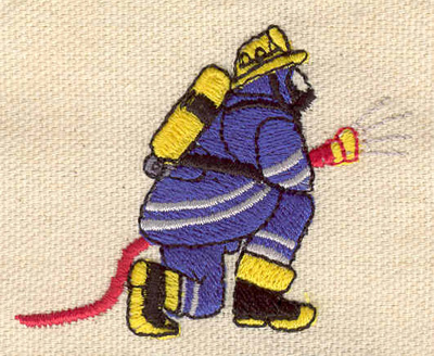 Embroidery Design: Firefighter 2.44w X 1.91h