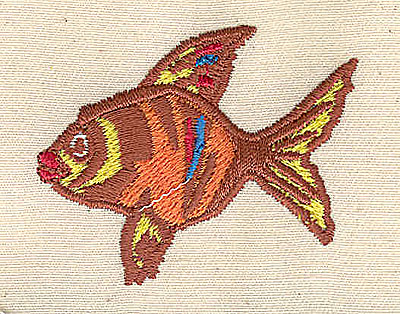 Embroidery Design: Fish  2.08w X 1.76h