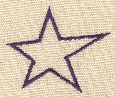 Embroidery Design: Star 2.29w X 1.93h