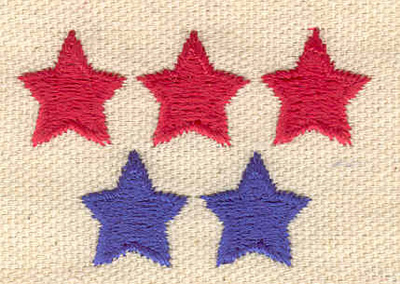 Embroidery Design: Rows of stars 1.94w X 1.31h