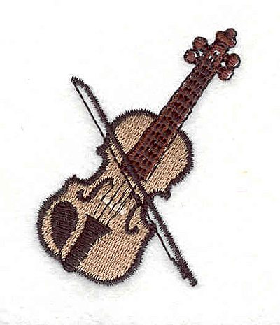 Embroidery Design: Violin 2.13" X 1.54"