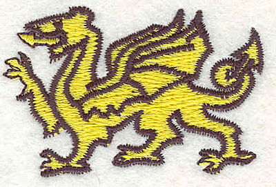 Embroidery Design: Dragon C1.49"Hx2.28"W
