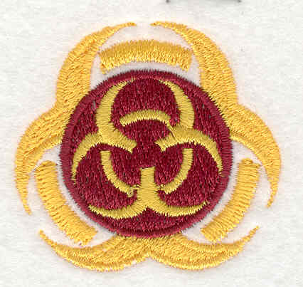 Embroidery Design: Biohazard 1.76w X 1.86h