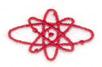Embroidery Design: Atomic 0.91w X 1.51h