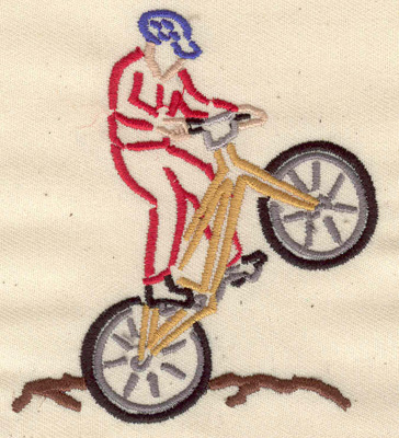 Embroidery Design: Mountain biking 3.09w X 3.54h