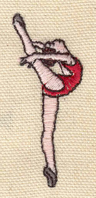 Embroidery Design: Ballet dancer 0.89w X 2.25h