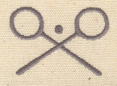 Embroidery Design: Badminton 2.13w X 1.50h
