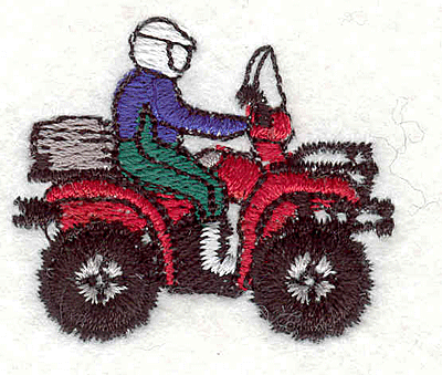 Embroidery Design: ATV 1.35" X 1.58"