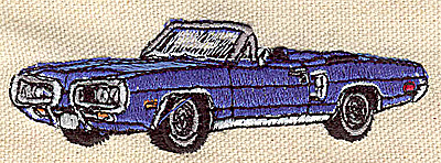 Embroidery Design: Convertible  3.57w X 1.16h