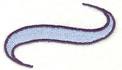 Embroidery Design: Banner Swirl1.66" x 2.74"