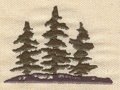 Embroidery Design: Evergreens H 2.73w X 2.03h