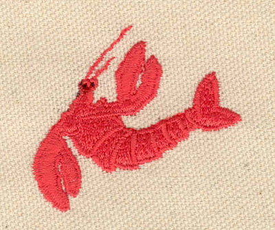 Embroidery Design: Lobster H 1.85w X 1.62h