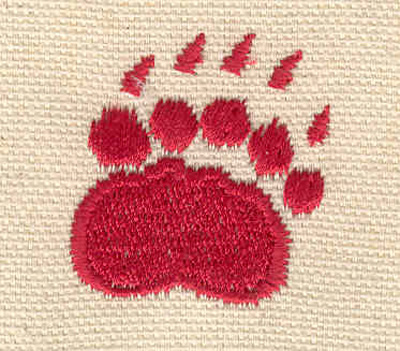 Embroidery Design: Paw B 1.24w X 1.29h