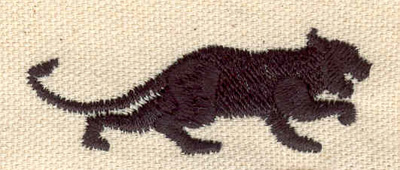 Embroidery Design: Panther 2.33w X 0.84h