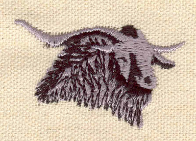Embroidery Design: Ram head C   1.26"h x 1.93"w