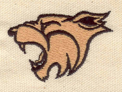 Embroidery Design: Cougar head 2.20w X 1.49h