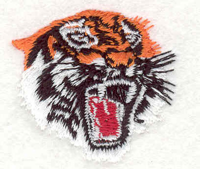 Embroidery Design: Tiger head F 1.66"w X 1.58"h