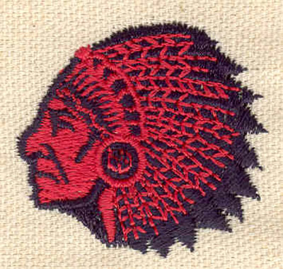 Embroidery Design: Indian Chief A 1.60w X 1.50h