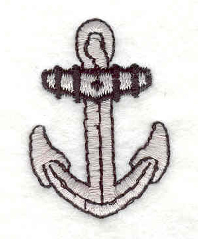 Embroidery Design: Anchor C 1.07"w X 1.54"h