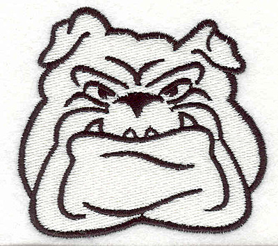 Embroidery Design: Bulldog N2.79" x 3.01"