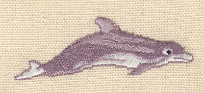 Embroidery Design: Dolphin G 2.72w X 0.91h