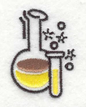Embroidery Design: Test Tube 1.57w X 1.13h