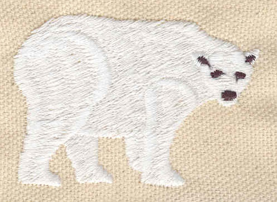Embroidery Design: Polar bear 2.28w X 1.55h