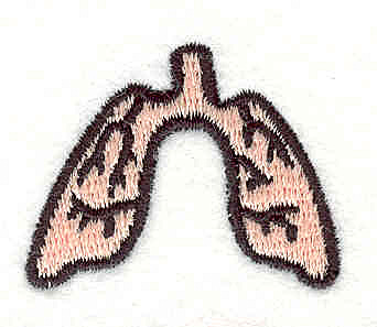 Embroidery Design: Lungs 3 1.14w X 1.42h