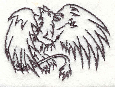 Embroidery Design: Griffin F2.07"Hx2.82"W
