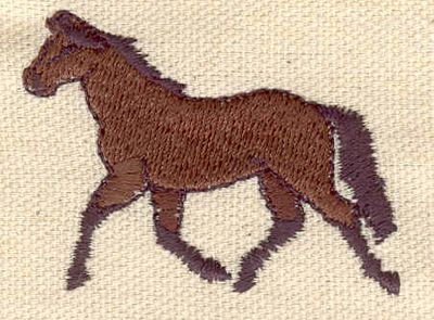 Embroidery Design: Horse trotting 1.95w X 1.49h