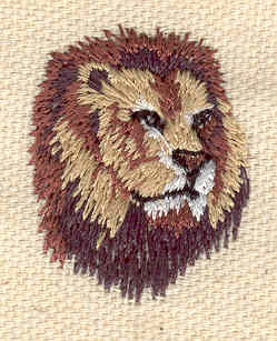 Embroidery Design: Lion head 0.98w X 1.29h