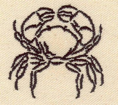 Embroidery Design: Crab D 2.23w X 2.18h