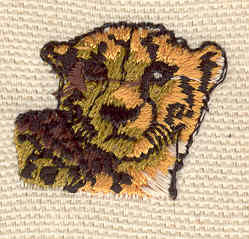 Embroidery Design: Leopard head 1.03w X 0.89h