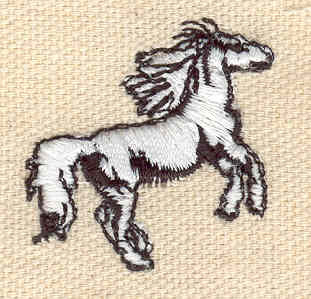 Embroidery Design: Horse D 1.19w X 1.27h